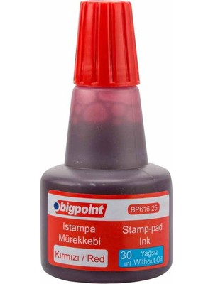Bigpoint BP616-25 Istanpa Mürekkebi 30CC Kirmizi