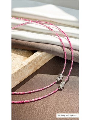 Dore Collection Summer Collection Figürlü Renkli Boncuklu El Yapımı Özel Tasarım Kadın Kolye