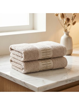 Dantela Dorya 2'li Nakışlı El Havlusu Seti 50X90 cm