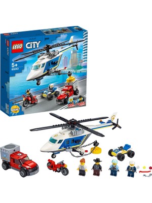 LEGO City 60243 Polis Helikopteri Takibi 212 Parça Hediyelik Oyuncak Seti 5 + Yaş İçin