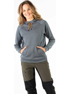 Woolona Scout Unisex Kapüşonlu Sweatshirt - Gry