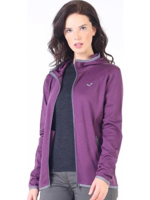 Woolona Marin Fermuarlı Kapüşonlu Kadın Sweatshirt - Prp