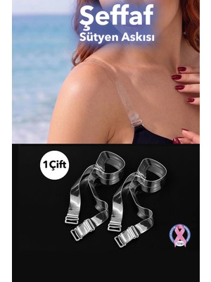 Ayarlanabilir Sütyen Askısı – 1 Çift Şeffaf Dayanıklı Görünmez Sütyen Askısı