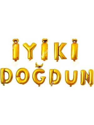 Ed Collection Benim - Iyi Ki Doğdun Altın Folyo Balon