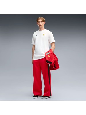Puma Erkek Beyaz Puma Ferrari Car Graphic Tee 2 Erkek Beyaz T-Shirt & Polo