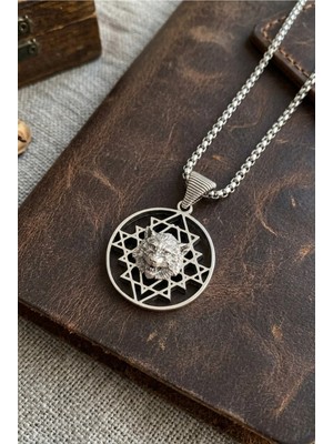 Velcari Kurt Figürlü Minimalist Stil Paslanmaz Çelik Erkek Kolye