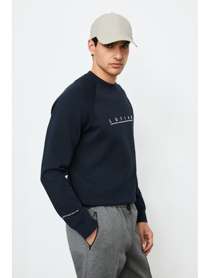 Lufian Erkek Cooper Sweatshirt 112030198 Lacivert