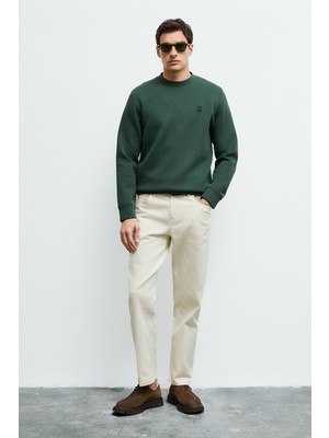 Lufian Erkek Grand Sweatshirt 112030192 Yeşil