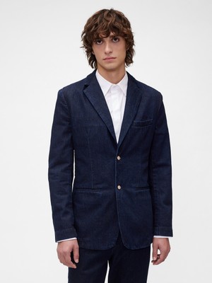 Gap Erkek Koyu Mavi Gapstudio Denim Blazer