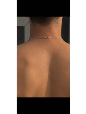 Xuping Unisex Gümüş Renkli Ince Zincir Kolye – Erkek Kadın Minimal Şık Kolye