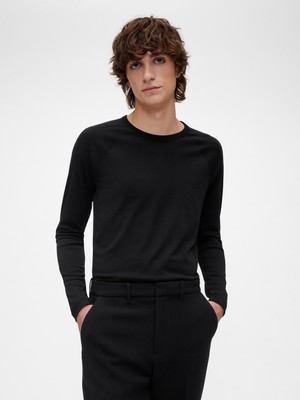 Gap Erkek Siyah Gapstudio Supima® Pamuk T-Shirt