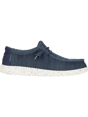 Hey Dude Wally Stretch Sox Lacivert Erkek Ayakkabı - 41898 Günlük Kullanıma Uygun Hafif ve Esnek