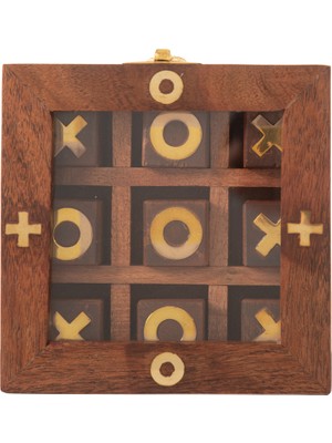 Mudo Home WOODEN KUTULU XOX OYUNU 13x13 CM