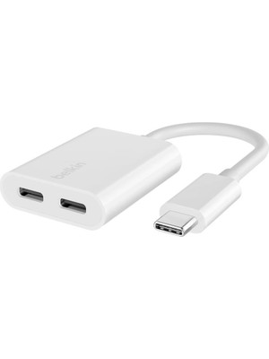 Belkin Rockstar™ Usb-C Ses + Şarj Adaptörü, Usb-C 60W Güç Dağıtımlı Kulaklık Adaptörü iPhone 15, iPad Pro, Galaxy, Note, Google Pixel, Lg, Sony, Oneplus ve Daha Fazlası Için Hızlı Şarj - Beyaz Outlet
