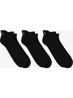 United4 Unisex Siyah 3'lü Çorap.sss