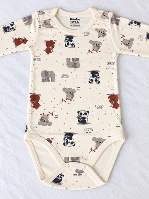 Bulut Anne ve Çocuk Uzun Kollu %100 Pamuklu Çıtçıtlı Body Eniyikalite Kumaş Desenli Renkli