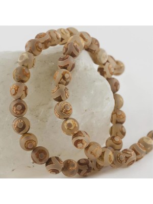 Zenviaa Tibet Akik Taşı Mat 8 mm Zenviaaff