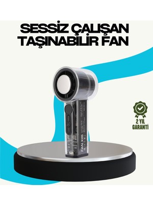 Cotton Soft Sessiz Çalışan Taşınabilir Fan | USB Şarjlı ve Kompakt Tasarım