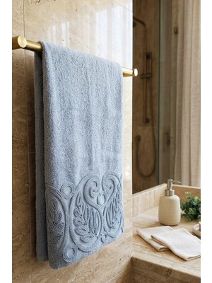 iselahome Almera Güpürlü Pamuklu Çeyizlik El Yüz Havlusu 50X90 cm