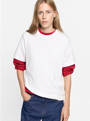 Parfois Kadın Düz Pamuklu T-Shirt