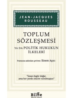 tp Toplum Sözleşmesi Ya Da Politik Hukukun Ilkeleri