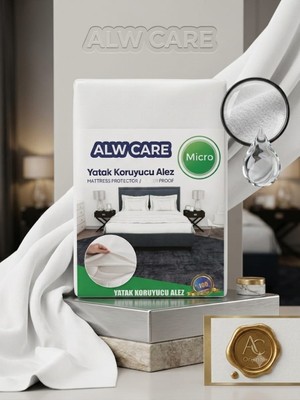 ALW CARE Micro Lastikli  Sıvı Geçirmez Yatak Koruyucu Alez 120X200