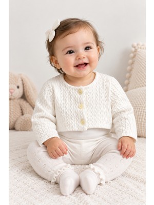 Baby Hola Kız Bebek Örme Bolero 15619