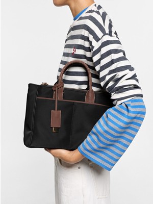 Parfois Kadın Charm'lı Teknik Kumaş Tote Çanta