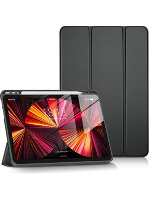 Muratech Newface  Ipad Pro 11 (2024) Kılıf Tablet Smart Kılıf - Siyah