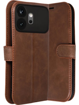 Muratech Newface Huawei Honor 600 Tr S Plus Kapaklı Kılıf - Taba