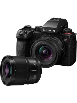 Panasonic Lumıx S5M2 Tam Formatlı Sistem Kamera Çift Objektif Kiti