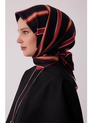 Belli Geometrik Desen Tivil Ipek Eşarp E26KA4405D01-52