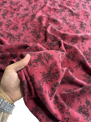 Jakarlı Ipek Cupro Kumaş En 120 cm Parlak Dökümlü Elbise, Gömlek, Kimono, Takım ve Pantolon 1200 -1