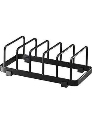 Renas Store Yamazaki 7138 Tower Bulaşık Standı, Siyah, Çelik, Minimalist, 22 x 11 x 7 cm