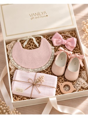 Vanilya Gift And More Kız Bebek Hediye Seti Yenidoğan Bebek Hediye Kutusu