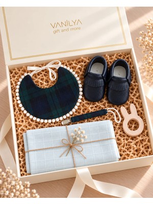 Vanilya Gift And More Erkek Bebek Hediye Seti Yenidoğan Bebek Hediye Kutusu