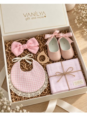 Vanilya Gift And More Kız Bebek Hediye Seti Yenidoğan Bebek Hediye Kutusu