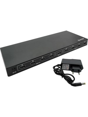 Motto Ticaret Fully G-538J 8 Port HDMI Splitter Dağıtıcı