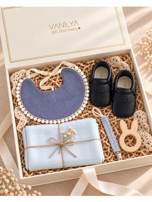 Vanilya Gift And More Erkek Bebek Hediye Seti Yenidoğan Bebek Hediye Kutusu