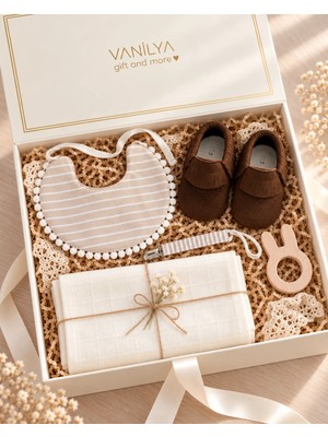 Vanilya Gift And More Erkek Bebek Hediye Seti Yenidoğan Bebek Hediye Kutusu