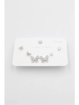 Çoklu Set Küpe - Gümüş