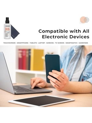 TeknoKapsül Telefon, Tablet ve Bilgisayar Için Ekran Temizleyici Sprey & Mikrofiber Bez (100ML)