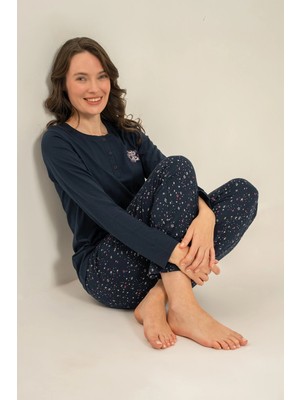 Arnetta  AR3775-S  Kadın Uzun Kollu Pijama Takım