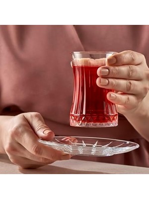 TeknoKapsül Elysıa Çay Bardağı 170 cc 6 Pencerelı Hediyelik Kutu