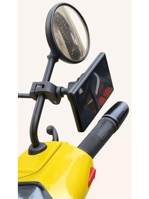 TeknoKapsül Vespa, Arora Cappuccino, Lambretta, Peugeot Modelleri ile Uyumlu Magsafe ile Uyumlu Telefon Tutucu – Ayna Demirine ve Gidona Takılabilir, 360° Döner | QL10