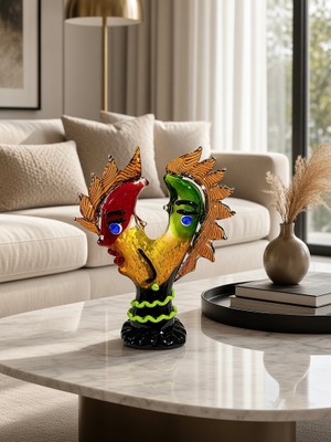 Rakun Home Murano Cam Soyut Dualite (Ikilik) Büstü