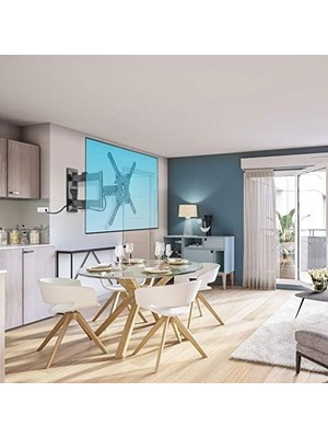 TeknoKapsül North Bayou Nb Nb P4 Ultra Ince 32"–55",lcd LED Televizyonlar Için, Tuv Sertifikalı Hareketli Tv Askı Aparatı