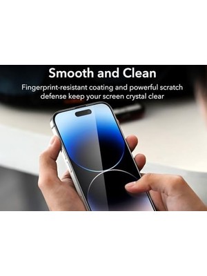 TeknoKapsül iPhone 16 Pro Max Uyumlu Ekranı Tam Kaplayan Full Cam Ekran Koruyucu Kırılmaz Cam Tam Kapatan Screen Protector