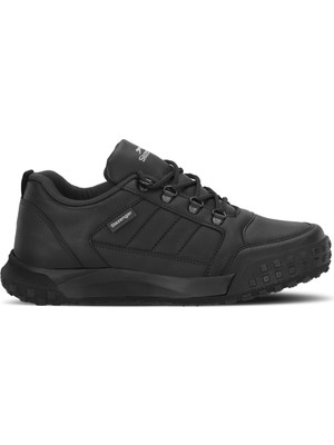 Slazenger Defens I Erkek Siyah / Siyah Outdoor Spor Ayakkabı Faylon Tabanlı Konforlu Tasarım