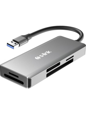 TeknoKapsül SL-CR51 Type C ve Usb3.0 To Cf/sd/m2 Ngff/micro Sd/ms 5 In 1 Metal Kart Okuyucu